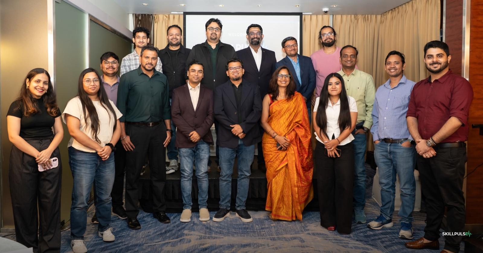 Everyone who came to the September SkillPulse Community Meet, together on stage